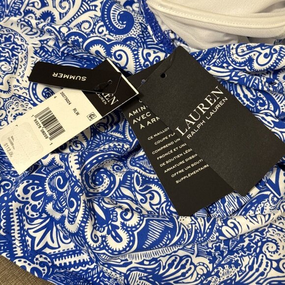 Lauren Ralph Lauren Women's 4 Underwire Slimming Support Tankini Swim Top NWT - Picture 16 of 16